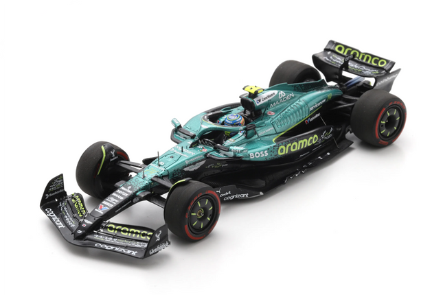 Aston Martin F1 Team Spark Model Fernando Alonso USA GP 1/43 Scale Model Car 2025
