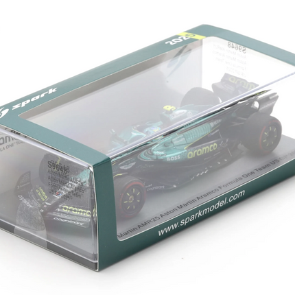 Aston Martin F1 Team Spark Model Fernando Alonso USA GP 1/43 Scale Model Car 2025