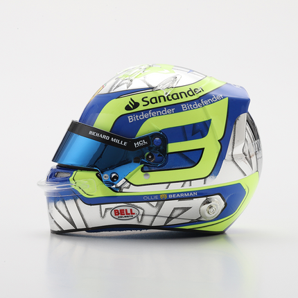 Scuderia Ferrari F1 Looksmart Oliver Bearman Saudi Arabian GP 2024 1/5 Scale Mini Helmet