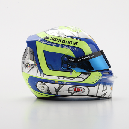 Scuderia Ferrari F1 Looksmart Oliver Bearman Saudi Arabian GP 2024 1/5 Scale Mini Helmet