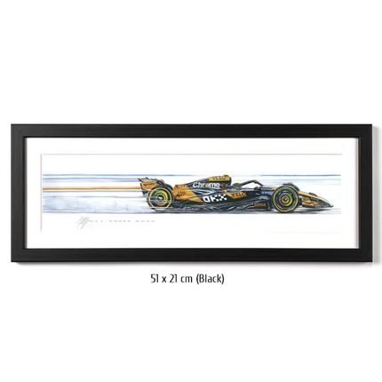 McLaren F1 Limited Edition Lando Norris 2026 Racing Car Framed Print Artwork