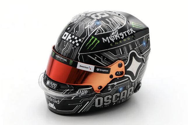McLaren F1 Spark Model Oscar Piastri Las Vegas GP 2025 1/5 Scale Mini Helmet