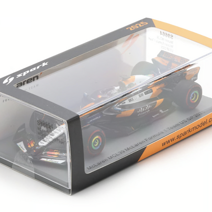 McLaren F1 Team Spark Model Oscar Piastri USA GP 1/43 Scale Model Car 2025