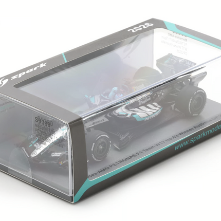 Mercedes AMG Petronas F1 Team Spark Model George Russell Australia GP 1/43 Scale Model Car 2026