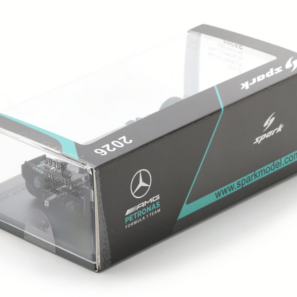 Mercedes AMG Petronas F1 Team Spark Model George Russell Australia GP 1/43 Scale Model Car 2026