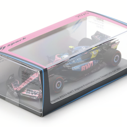 Alpine F1 Team Spark Model Franco Colapinto USA GP 1/43 Scale Model Car 2025