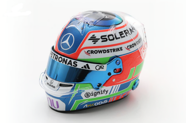 Mercedes AMG Petronas F1 Kimi Antonelli 2026 Season Livery 1/5 Scale Mini Helmet