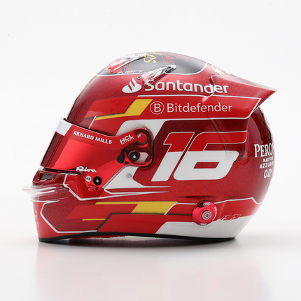 Scuderia Ferrari F1 Looksmart Charles Leclerc 2024 Abu Dhabi 1/5 Scale Mini Helmet