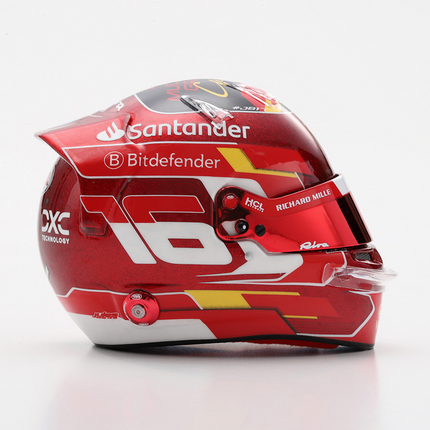 Scuderia Ferrari F1 Looksmart Charles Leclerc 2024 Abu Dhabi 1/5 Scale Mini Helmet