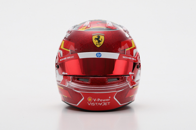 Scuderia Ferrari F1 Looksmart Charles Leclerc 2024 Abu Dhabi 1/5 Scale Mini Helmet
