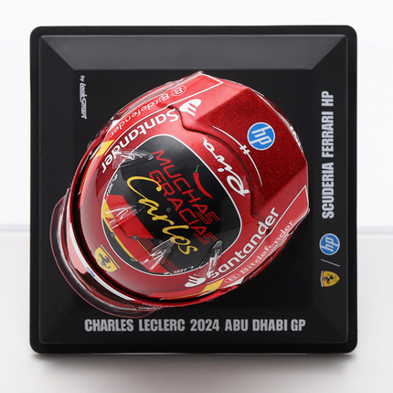Scuderia Ferrari F1 Looksmart Charles Leclerc 2024 Abu Dhabi 1/5 Scale Mini Helmet