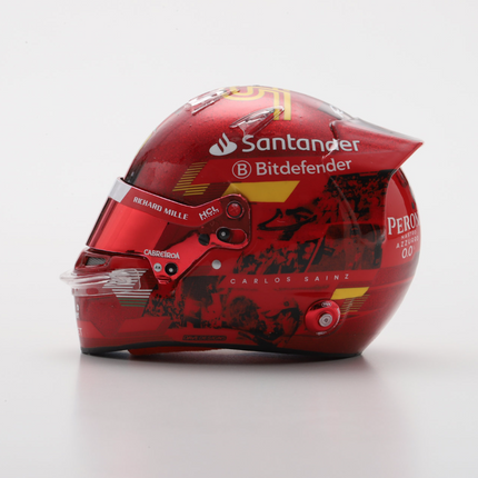Scuderia Ferrari F1 Looksmart Carlos Sainz 2024 Abu Dhabi 1/5 Scale Mini Helmet