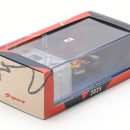 Red Bull Racing F1 Team Spark Model Max Verstappen USA GP 1/43 Scale Model Car 2025