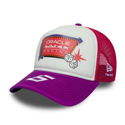 Red Bull Racing F1 Team New Era Isack Hadjar Las Vegas GP Trucker Baseball Cap 2026