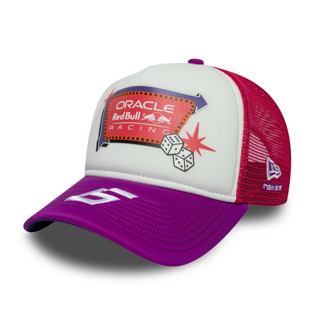 Red Bull Racing F1 Team New Era Isack Hadjar Las Vegas GP Trucker Baseball Cap 2026