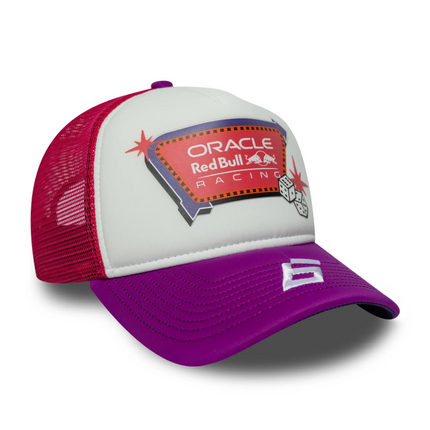 Red Bull Racing F1 Team New Era Isack Hadjar Las Vegas GP Trucker Baseball Cap 2026