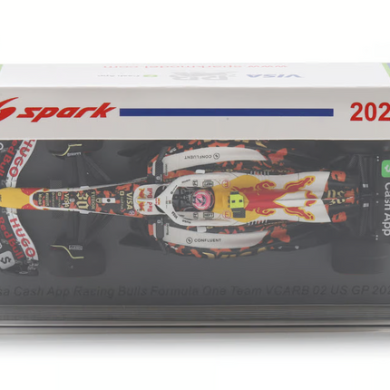 Visa Cash App Racing Bulls F1 Spark Model Liam Lawson USA GP 1/43 Scale Racing Car 2025