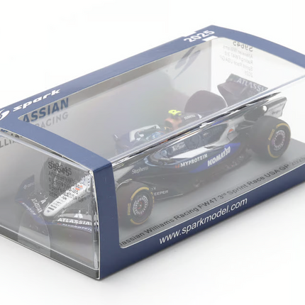 Williams Racing F1 Spark Model Carlos Sainz USA GP 1/43 Scale Racing Car 2025