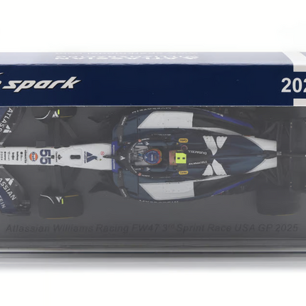 Williams Racing F1 Spark Model Carlos Sainz USA GP 1/43 Scale Racing Car 2025