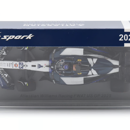Williams Racing F1 Spark Model Alex Albon USA GP 1/43 Scale Racing Car 2025