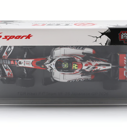 Haas F1 Spark Model Oliver bearman Japan GP 1/43 Scale Racing Car 2026