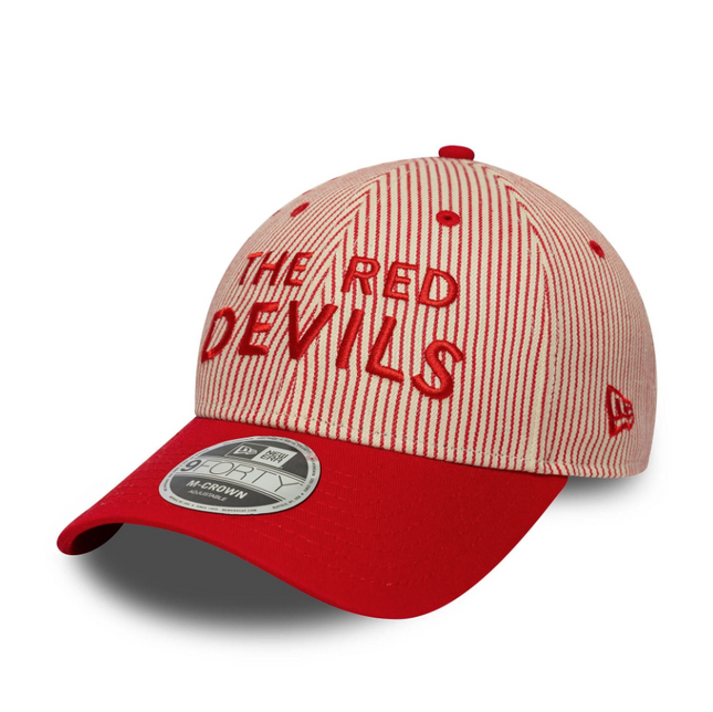 Manchester United New Era Red Devils Pinstripe Baseball Cap