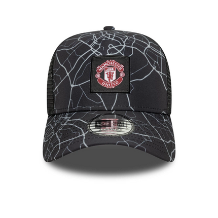 Manchester United New Era All Over Print E-Frame Trucker Baseball Cap