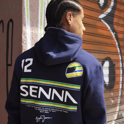 Ayrton Senna Stripe #12 Pullover Hoody
