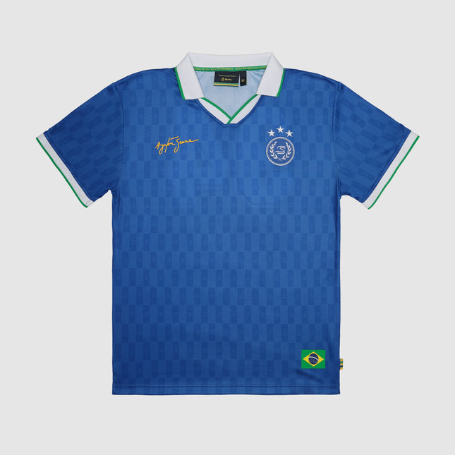 Ayrton Senna Brazil Football Style Relaxed Fit Jersey