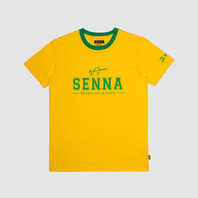 Ayrton Senna Logo Brazil Winner T-Shirt