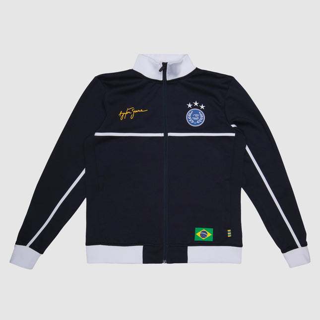 Ayrton Senna Brazil Football Style Track Full Zip Jacket