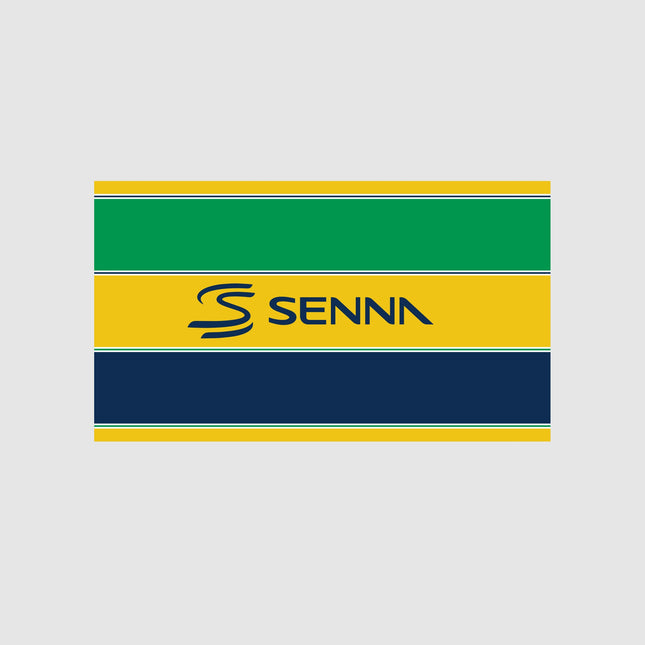 Ayrton Senna Stripe Flag