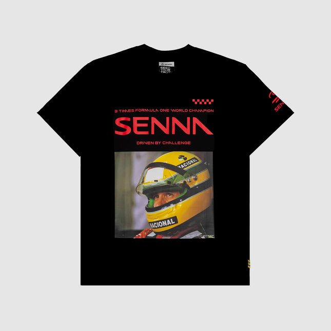 Ayrton Senna Race Helmet Picture Relaxed Fit T-Shirt