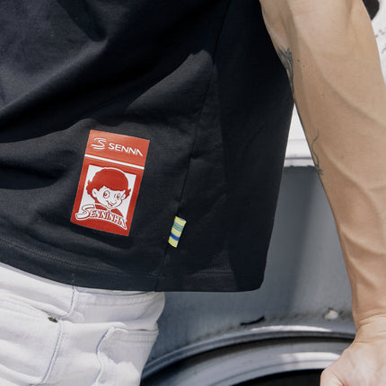 Ayrton Senna Senninha Figure Regular Fit T-Shirt