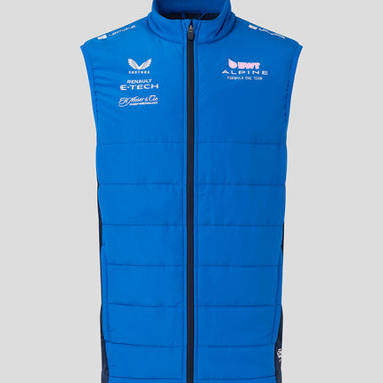 Alpine F1 Team Padded Hybrid Gilet Jacket 2025
