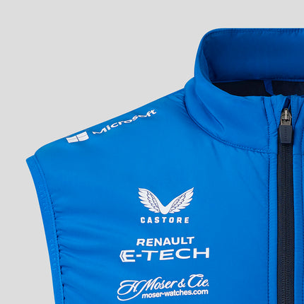 Alpine F1 Team Padded Hybrid Gilet Jacket 2025