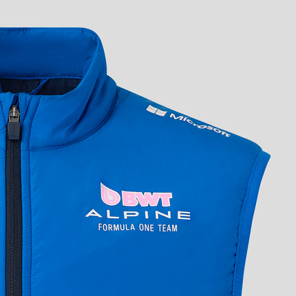 Alpine F1 Team Padded Hybrid Gilet Jacket 2025