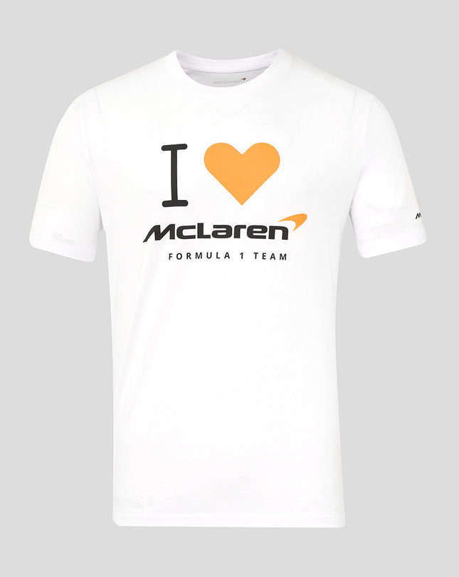 McLaren F1 "I Love McLaren" Graphic Heart T-Shirt