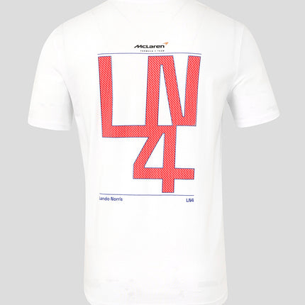 McLaren F1 Lando Norris 2025 Silverstone Win White T-Shirt