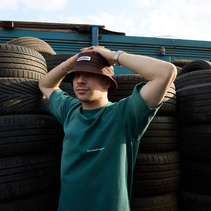 Quadrant Speedway Collection Brown Bucket Hat