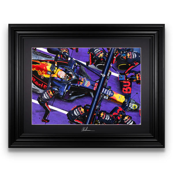 Red Bull Racing F1 Max Verstappen 2019 Pitstop Artwork