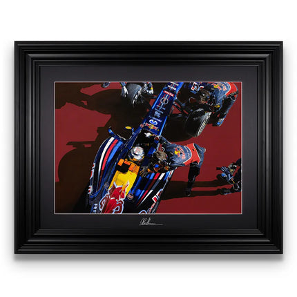 Red Bull Racing F1 Sebastian Vettel 2012 Pre Season Testing Artwork