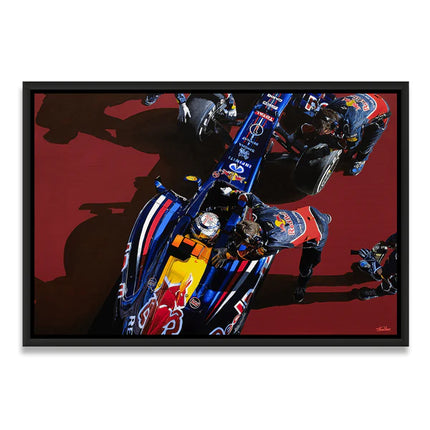 Red Bull Racing F1 Sebastian Vettel 2012 Pre Season Testing Artwork