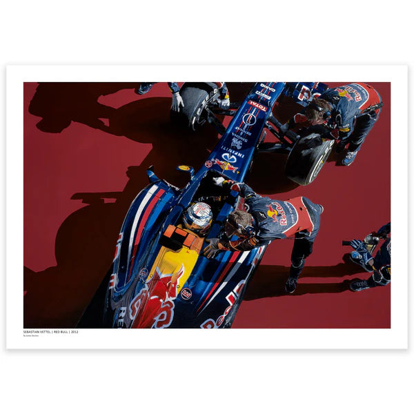 Red Bull Racing F1 Sebastian Vettel 2012 Pre Season Testing Artwork