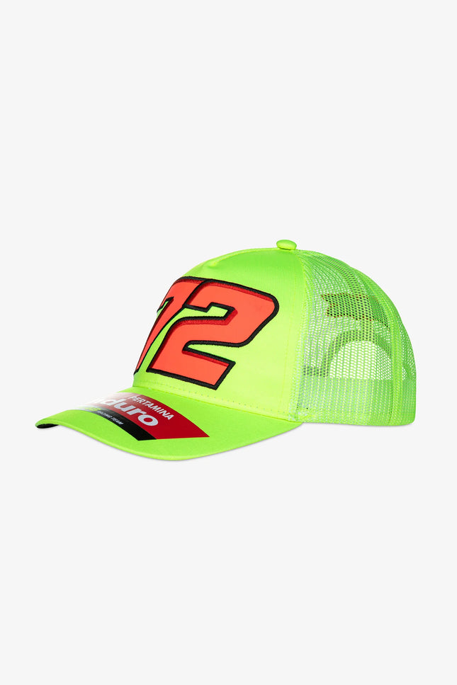 Pertamina Enduro VR46 Racing Team Marco Bezzecchi #72 Trucker Baseball Cap