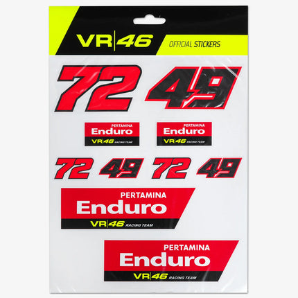 Ducati VR46 Racing Team Pertamina Enduro Dual Riders Large Sticker Set