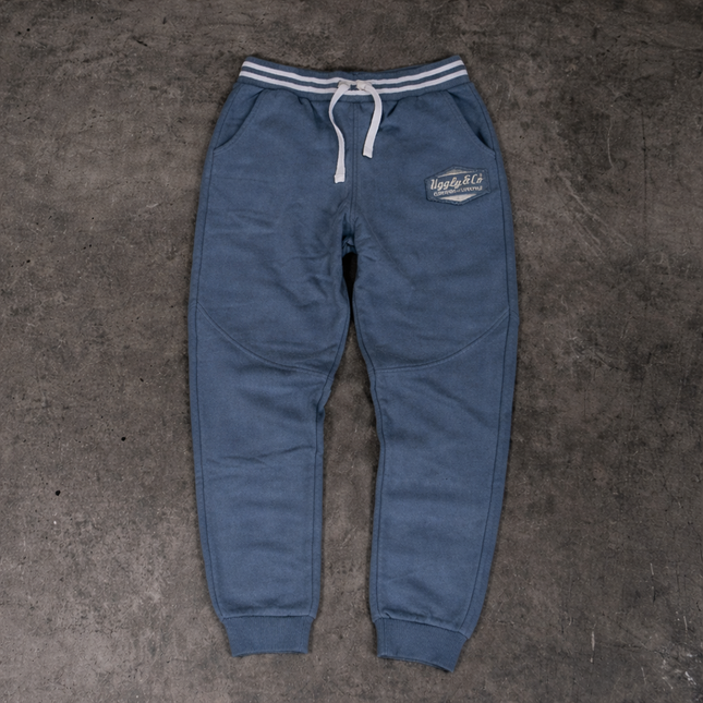 Vintage Steel Blue Diamond Heavyweight Joggers