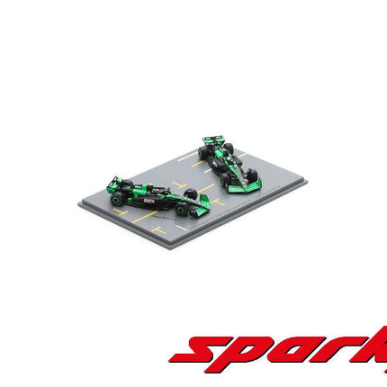 Stake F1 Team Kick Sauber F1 Team Bottas Zhou Abu Dhabi 1/64 Scale 2x Racing Model Cars