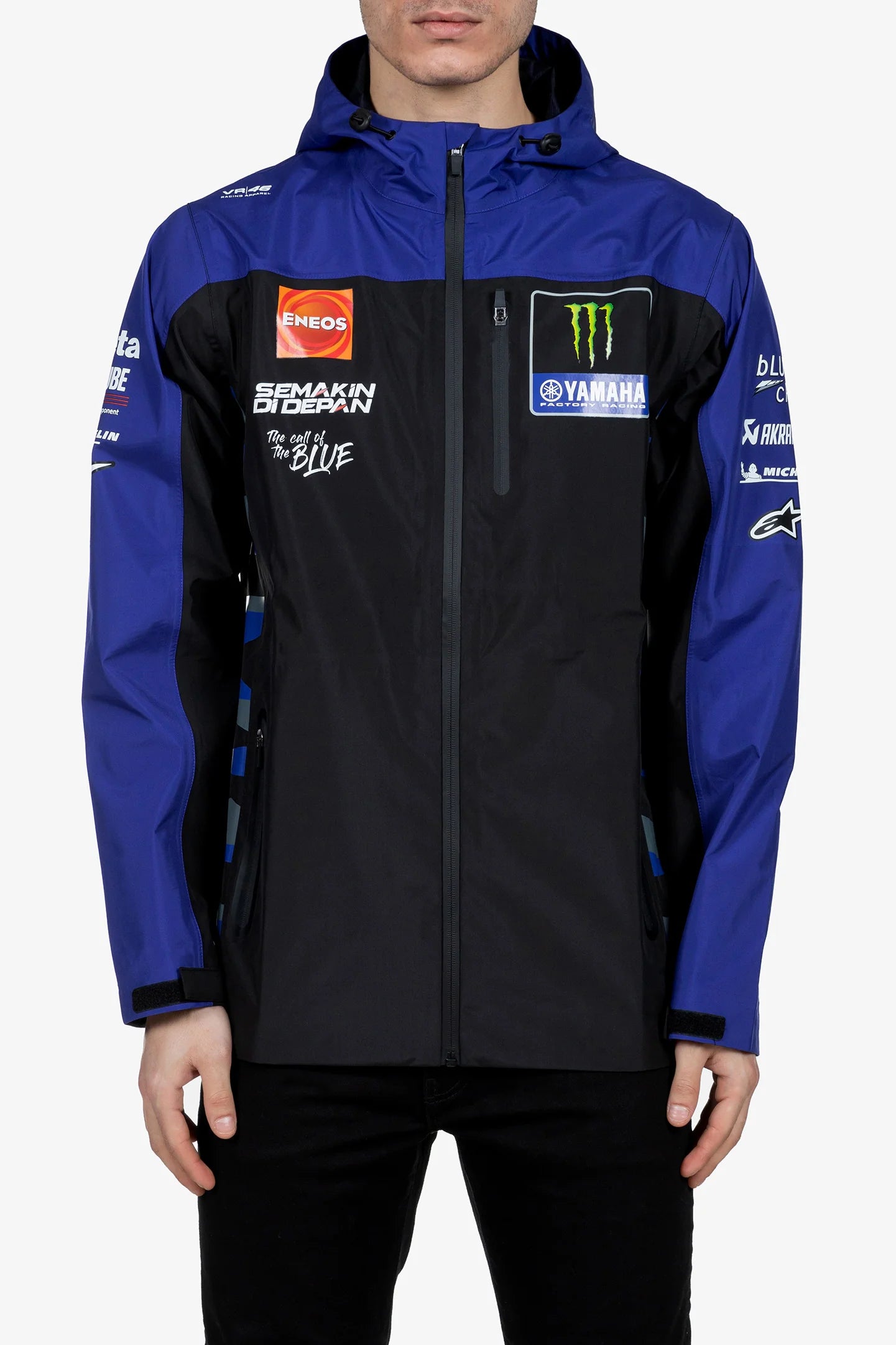 VR46 Valentino Rossi Monster Energy Yamaha Racing Team Windbreaker Rain Jacket