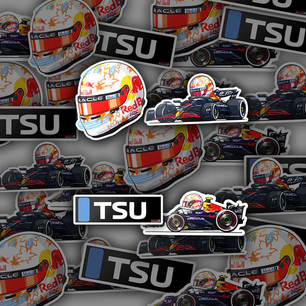 Red Bull Racing F1 Yuki Tsunoda Stickers 2025